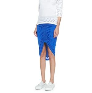 Nwt Helmut Lang Blue Film Weight Skirt Large L